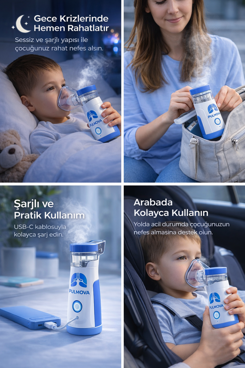 Çantalık Nebülizatör