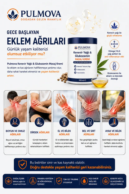 Pulmova Kenevir Yağı Masaj Kremi