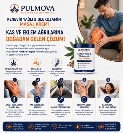 Pulmova Kenevir Yağı Masaj Kremi